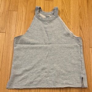 Aerie Heather Gray Fleece-Lined Top